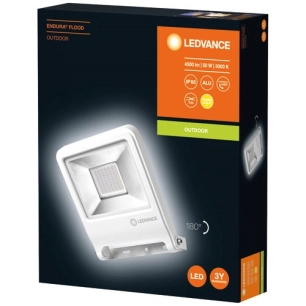 Projecteur led extérieur 50w 4000lm blanc + câble - LEDVANCE