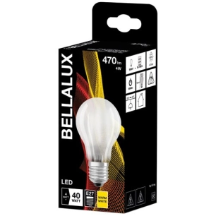 6 Bellalux led dépoli standard e27 4w chaud - BELLALUX