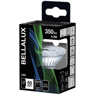 6 Bellalux led gu10 4.3w froid 350LM - BELLALUX