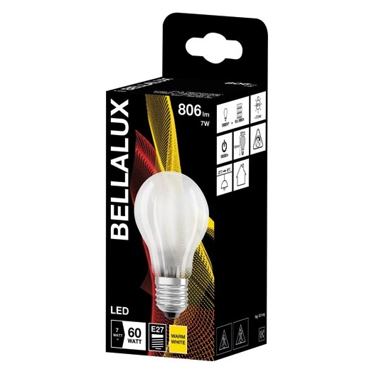 Bellalux led dépoli standard e27 6.5w chaud - BELLALUX