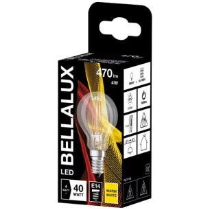 6 Bellalux led clair sphere e14 4W chaud 470lm - BELLALUX