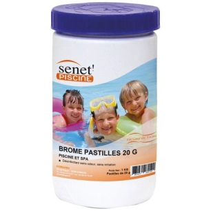 Brome désinfectant pastilles 20g en boite de 1kg - HYDRAPRO