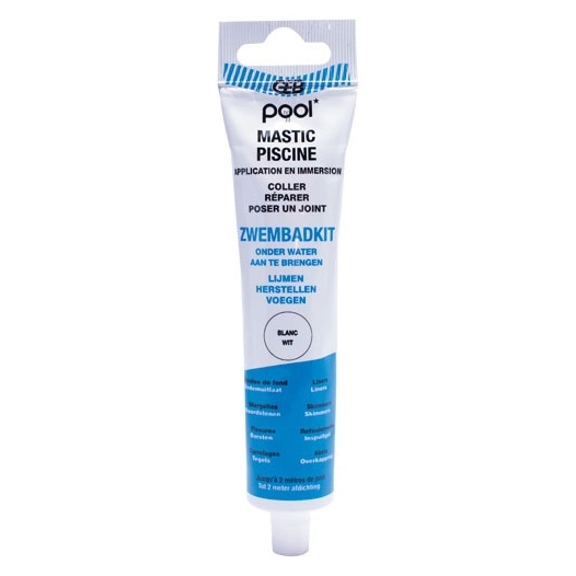 Pool mastic piscine tube 80ml blanc - GEB