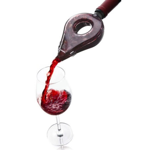 Aérateur à vin Noir & Transparent - Wine Aerator - VACUVIN