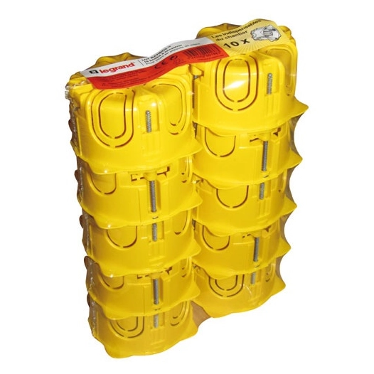 Boîte Batibox 1 poste D.67mm x40mm plaque de plâtre lot 10p. - LEGRAND