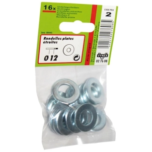 Rondelle plate étroite d.12 azi sachet - VYNEX