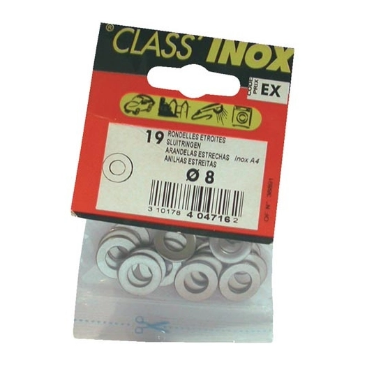 Rondelle étroite inox a4 8mm - VYNEX