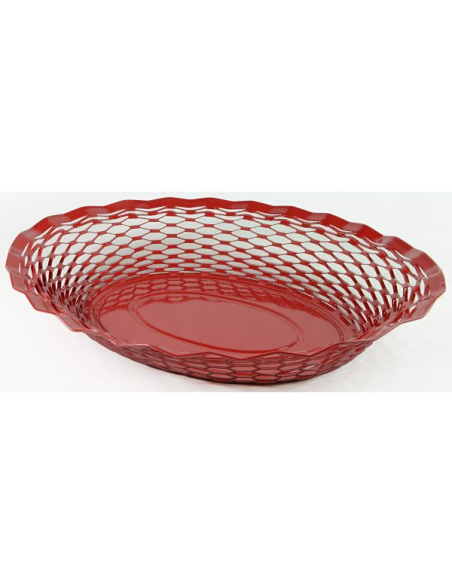 Corbeille à pain 30 x 24 cm Rouge - Vintages - ROGER ORFEVRE