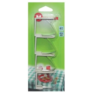 Fixe nappe inox+plast.blister de 4 254505 - METALTEX