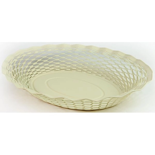 Corbeille à pain 30 x 24 cm Blanc Vanille - Vintages - ROGER ORFEVRE