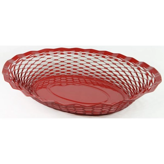 Corbeille à pain 25 x 18 cm Rouge - Vintages - ROGER ORFEVRE