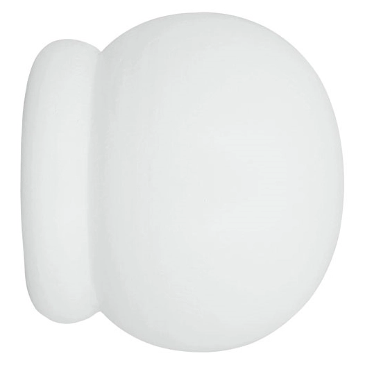 embout bois anglais Ø28mm à visser laqué blanc x2 - MOBOIS