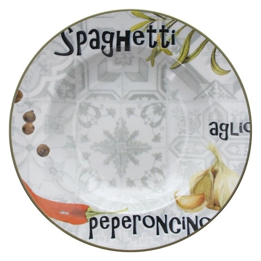 6 Assiette à pâtes 29 cm - Spaghetti - TOGNANA