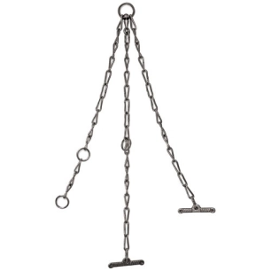 Lien à bétail 3 brins Ø7mm acier zingué long.80/68/65cm uc1 - CHAPUIS