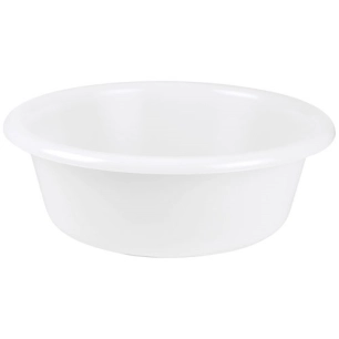 Cuvette ronde 36cm 6.5l blanc alimentaire - ALUMINIUM ET PLASTIQ