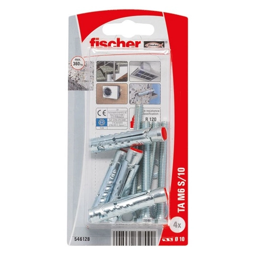 Cheville lourde ta m6s blister de 4 - FISCHER