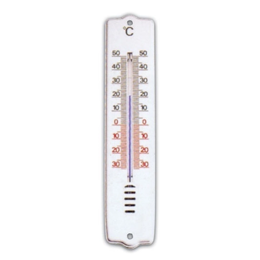 Thermomètre intérieur/extérieur plastique blanc - METALTEX