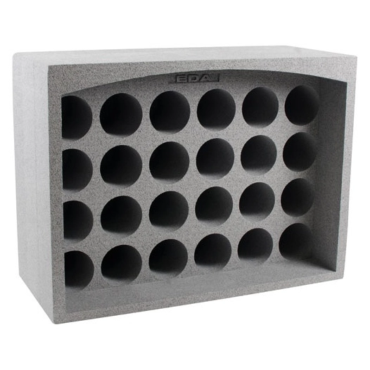 Casier polystirène expansé 24 bouteilles gris - EDA