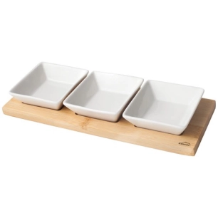 Set plateau + 3 bols carrés - LACOR
