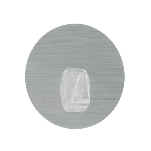 Crochet statique U-FIX Ø 8,5cm coloris silver - METALTEX