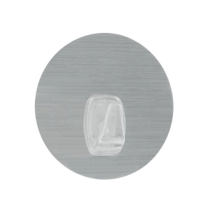 Crochet statique U-FIX Ø 8,5cm coloris silver - METALTEX