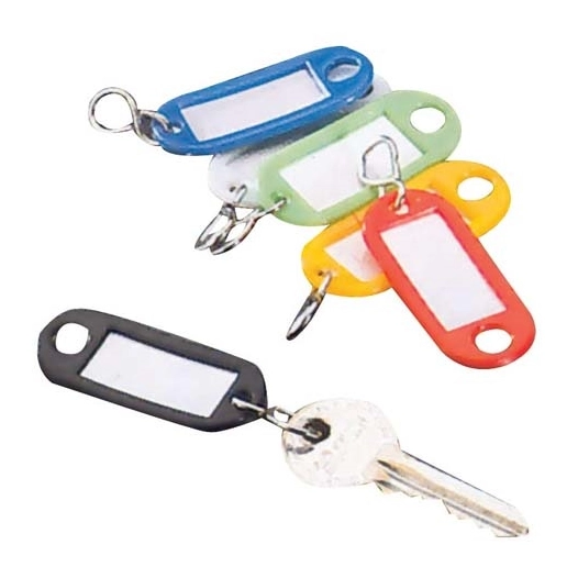 Lot de 6 Plaquettes porte-étiquettes pour clés - METALTEX