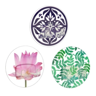 Crochet double statique U-FIX Ø 8,5 cm coloris assortis - METALTEX