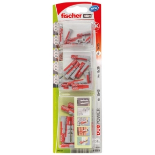 Cheville duopower assorties.5x25/6x30/8x40 blister de 34 - FISCHER