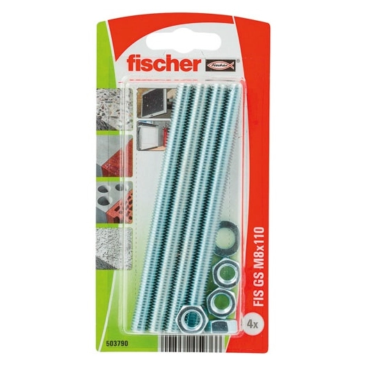 Tiges filetees fis gs m8x110 blister de 4 - FISCHER