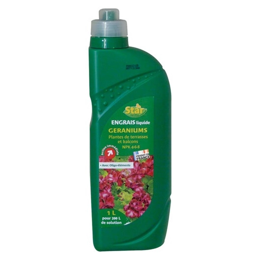 Engrais géraniums 1l npk /nc - STAR JARDIN