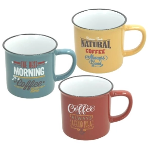 6 Mug 39 cl assortis - Vintage - TOGNANA