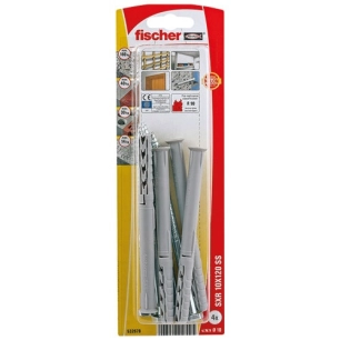 Cheville sxr rallongée 10x120 blister de 4 - FISCHER