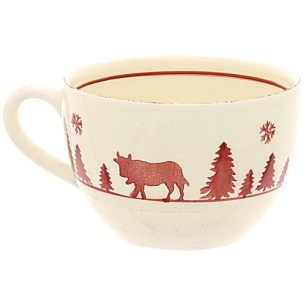 4 Tasse Jumbo - Vache rouge - TABLE ET COOK