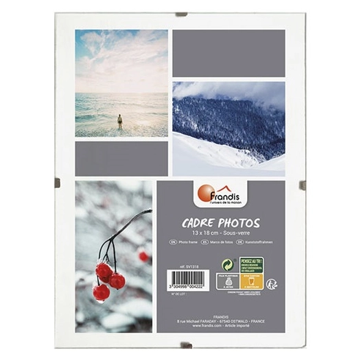 Cadre sous verre 13x18 cm - FRANDIS