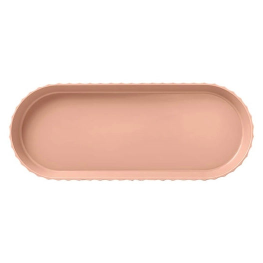 Plat à cake 37 x 15 cm Rose Sable - Paestum Minerva - BLIM PLUS