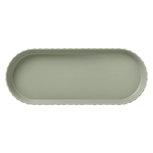 Plat à cake 37 x 15 cm Kaki - Paestum Minerva - BLIM PLUS