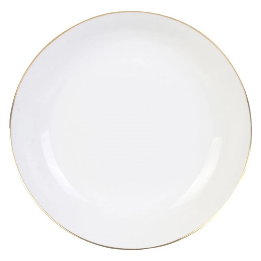 6 Assiette creuse 21 cm Blanche - Royal - HOME DECO FACTORY - CMP