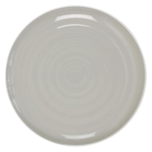 Assiette plate 26.5 cm grise - Bicolore - HOME DECO FACTORY - CMP