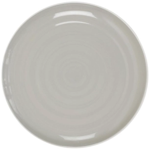 Assiette plate 26.5 cm grise - Bicolore - HOME DECO FACTORY - CMP