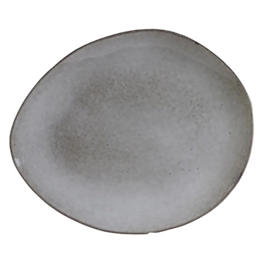 12 Assiette à dessert 22 cm Galet Gris - Au Grès du Temps - HOME DECO FACTORY - CMP