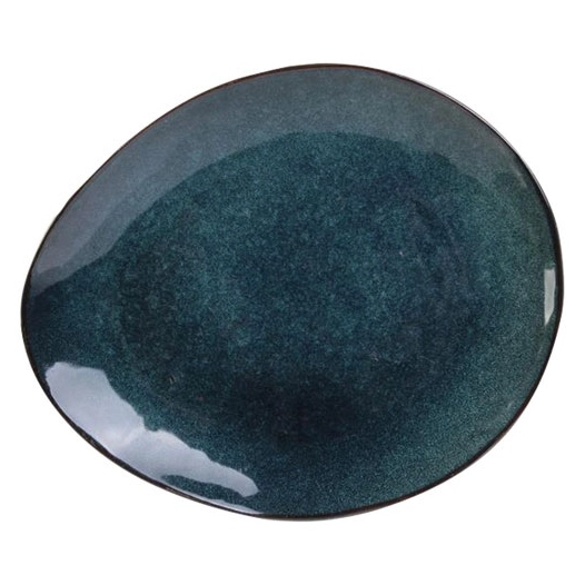 12 Assiette à dessert 22 cm Galet Bleu - Au Grès du Temps - HOME DECO FACTORY - CMP