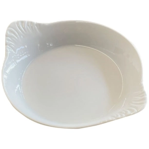 BLANC*PLAT ROND A OREILLES 12.5CMX155*6134 - GIRARD