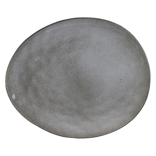 6 Assiette plate 27.5 cm Galet Gris - Au Grès du Temps - HOME DECO FACTORY - CMP
