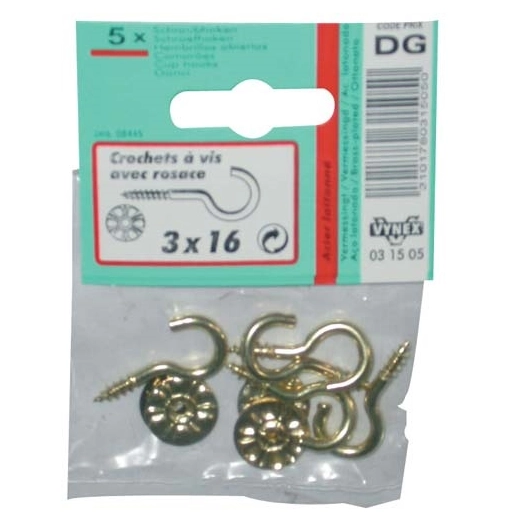 Crochet laitonné 4x30 sc - VYNEX