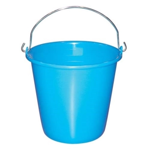 Seau ménage 10l gradué bleu - ALUMINIUM ET PLASTIQ