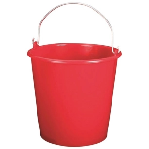 Seau ménage 10l gradué rouge - ALUMINIUM ET PLASTIQ