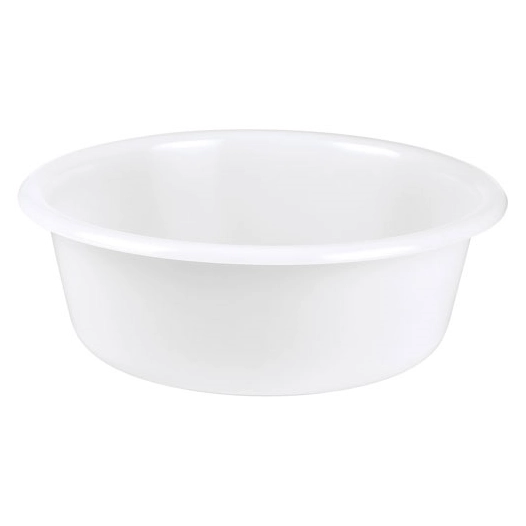 Cuvette ronde 32cm 5l blanc alimentaire - ALUMINIUM ET PLASTIQ