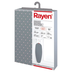 Housse pour table à repasser 130 x 47 cm - Gris & Pois blancs - RAYEN