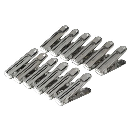 Pinces à linge inox x 12 - METALTEX
