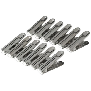Pinces à linge inox x 12 - METALTEX